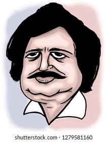 Illustration Of French Writer Honoré De Balzac.