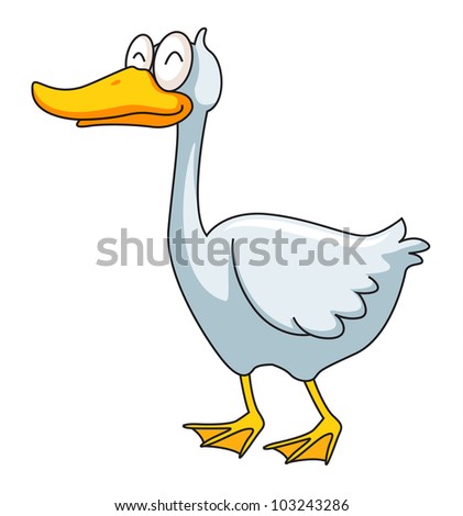 Similar – Image, Stock Photo Standing goose bird animal