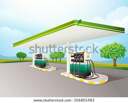 Similar – Image, Stock Photo petrol station Environment