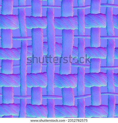 Illustration; Generative CGI textures for materials and shaders, Substance Designer Normal map fabric textile texture