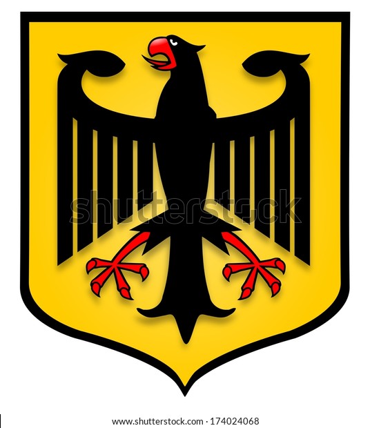 Illustration German Coat Arms Stock Illustration 174024068