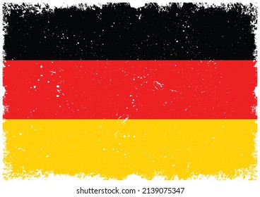 Illustration Of Germany Grunge Flag