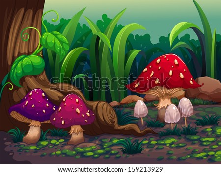 Similar – Image, Stock Photo stone mushroom Mushroom