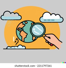 Illustration and global warming concept - Powered by Shutterstock