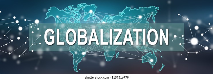 Illustration of a globalization concept