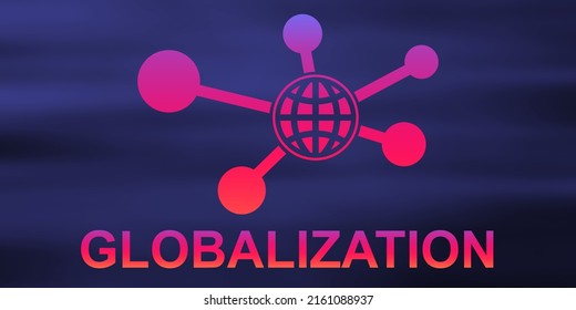 Illustration of a globalization concept