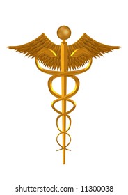 Illustration Golden Medical Symbol Stock Illustration 11300038