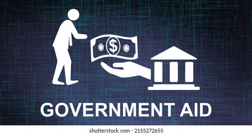 Illustration Of A Government Aid Concept