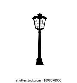 illustration graphic of garden lamp. suitable for symbols