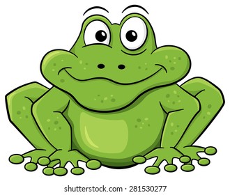 Cute Cartoon Frog Sticking Tongue Out Stock Vector (Royalty Free) 171271157