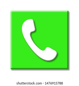 Illustration Green Phone Icon Stock Illustration 1476915788 | Shutterstock