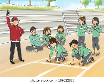 Illustration Of Gym Class