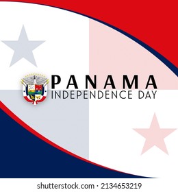 Illustration Happy Independence Day Panama Panama Stock Illustration ...