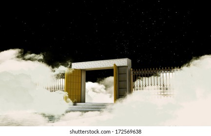 illustration of the heaven gate