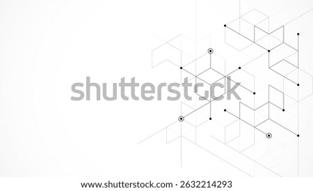 Illustration of hexagons pattern. Geometric abstract background with simple hexagonal elements. Creative idea for medical, technology or science design