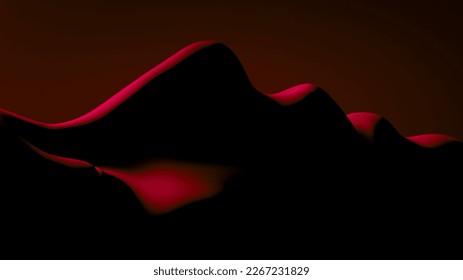 Illustration of a human face. 3d rendering