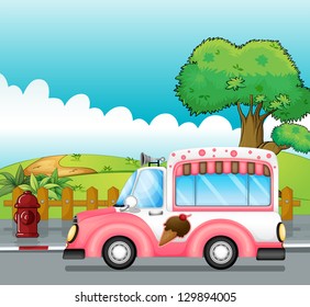 Illustration Of An Icecream Truck