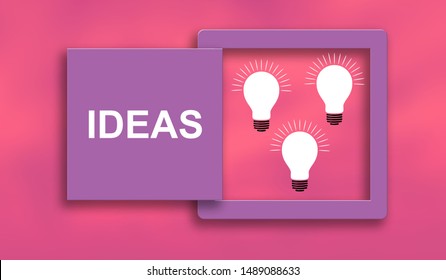 Illustration of an ideas concept