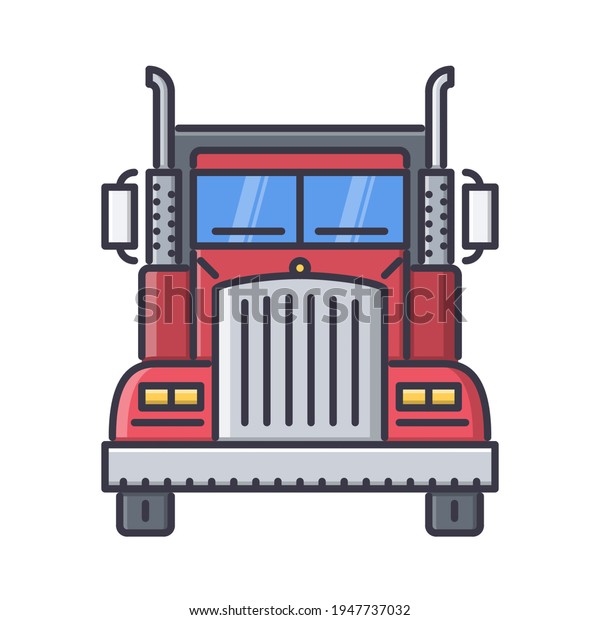 Illustration Image For Icon Truck.

