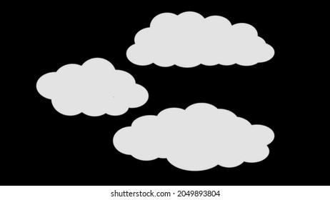 illustration image of white cloud with jpg format.