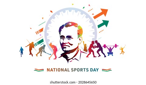 1,844 National sports day of india Images, Stock Photos & Vectors ...