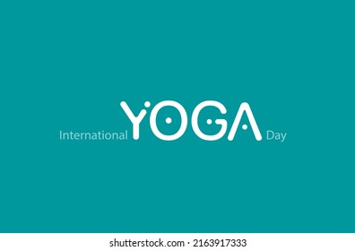illustration of international yoga day on isolated background