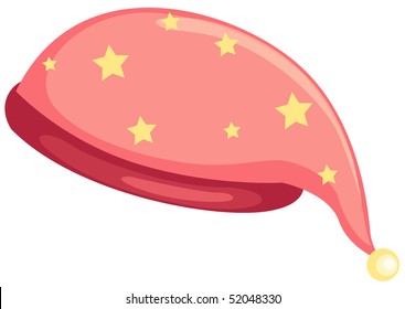 ilustración de caricaturas aisladas durmiendo sombrero: vector de stock