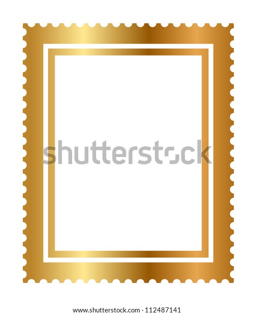 Illustration Isolated Gold Stamp Stock Illustration 112487141