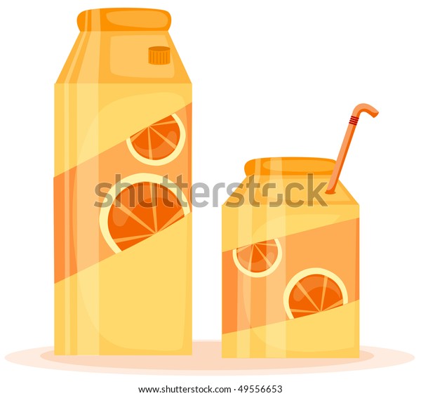 Illustration Isolated Orange Juice Box On Stock Vector Royalty Free Shutterstock