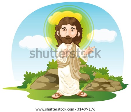 Similar – Image, Stock Photo Christ in Blue