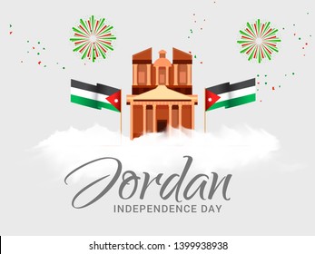 Illustration Of Jordan Independence Day Background. - Powered by Shutterstock