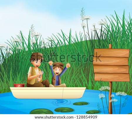 Similar – Boy at the lake