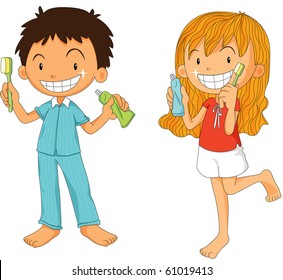 illustration of a kids on a white background - Powered by Shutterstock