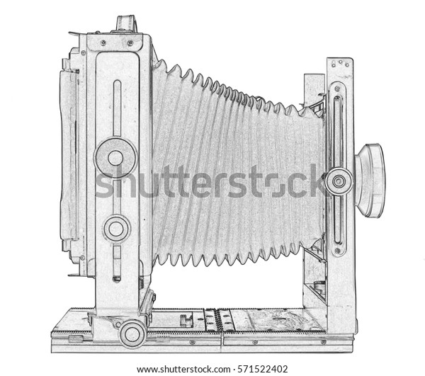 Illustration of large format
camera