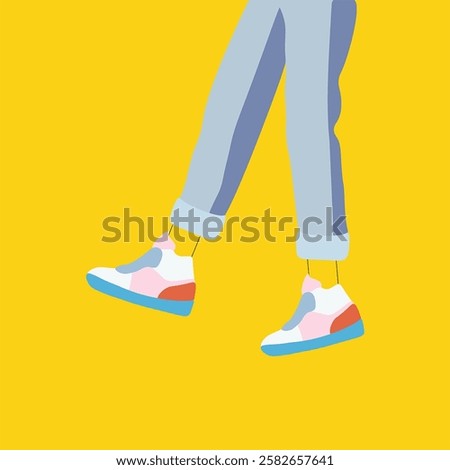 Image, Stock Photo Being able to walk on water