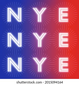 Illustration of letters to welcome celebrating new year's eve and having fun - Powered by Shutterstock