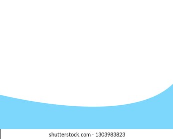 Illustration Of Light Blue Oval Lower Third With Copyspace For Logo Or Branding