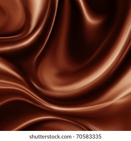 Illustration Of Liquid Chocolate Swirl