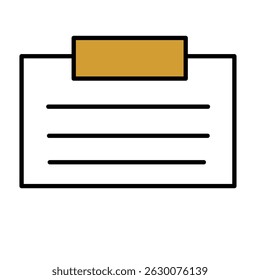 Illustration of list notes, to do lists, plans for journals to fill daily activities or tasks for school, office, business.