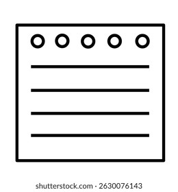 Illustration of list notes, to do lists, plans for journals to fill daily activities or tasks for school, office, business.