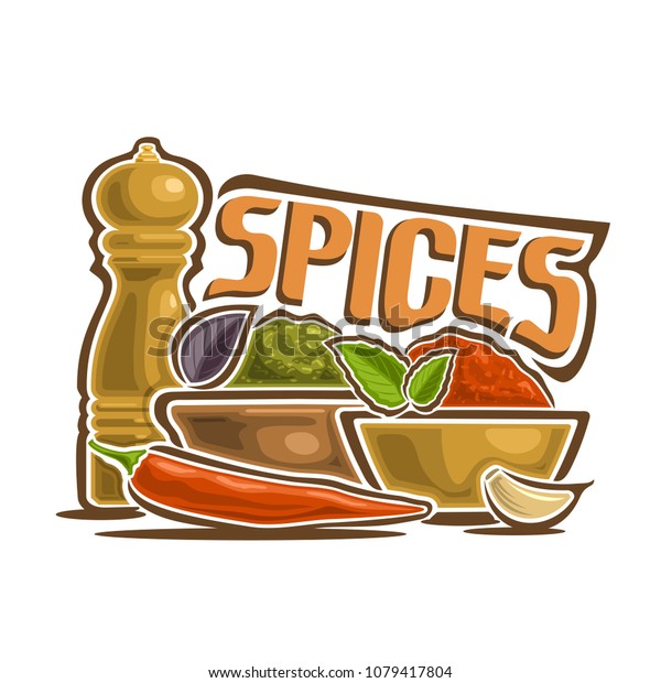 Download Illustration Logo Spices Still Life Mills Stock Illustration 1079417804 Yellowimages Mockups