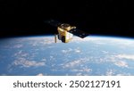 Illustration of a low-orbit Earth observation satellite