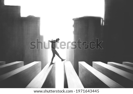 Similar – Image, Stock Photo Precarious