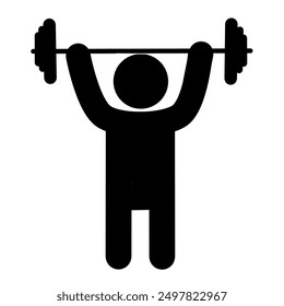 illustration of a man doing weightlifting - Powered by Shutterstock