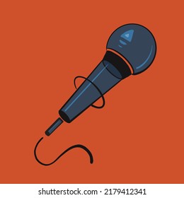 Illustration Of A Microphone, Voice, Vocal, For Studio