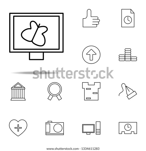 illustration in monitor icon. Web icons universal\
set for web and\
mobile