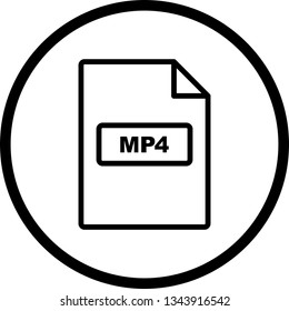 Illustration  MP4 Icon
