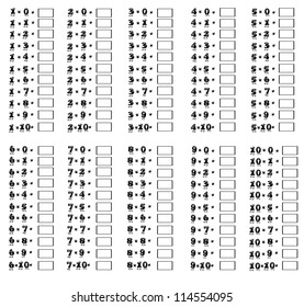 Multiplication table 2 Images, Stock Photos & Vectors | Shutterstock