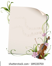 Illustration of musical notes