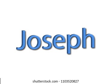 Illustration Name Joseph Isolated White Background Stock Illustration ...